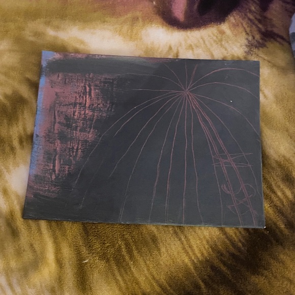 Other - Modern Black and Red Abstract Canvas Art